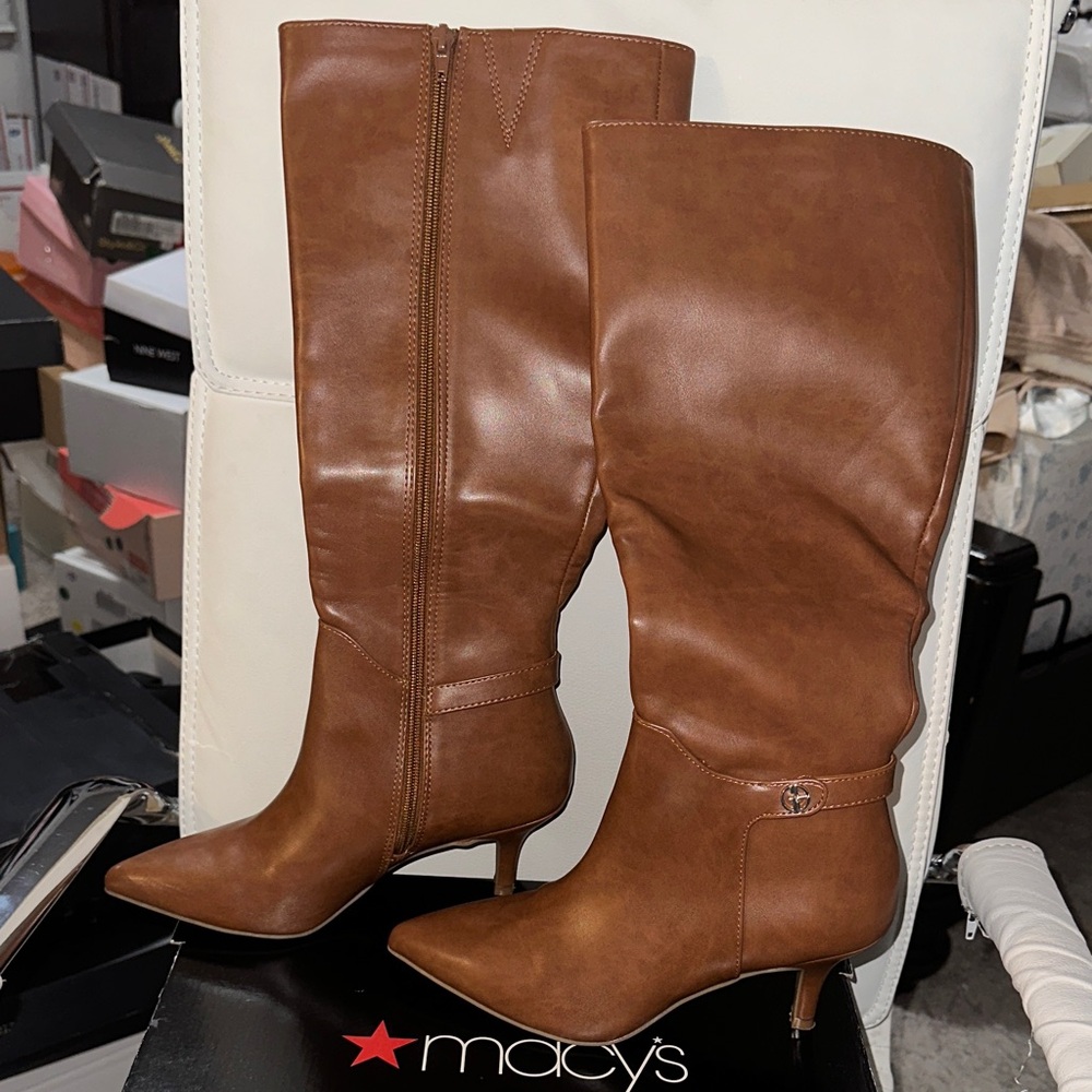 Giani Bernini Brown Heeled Boots